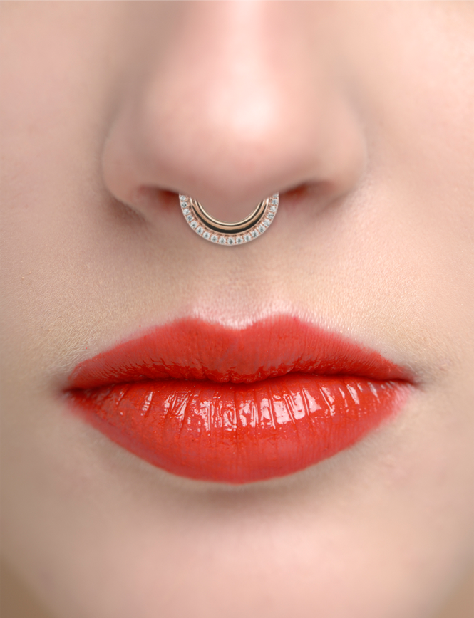 Cubic Zirconia Dhara Hoop Earring