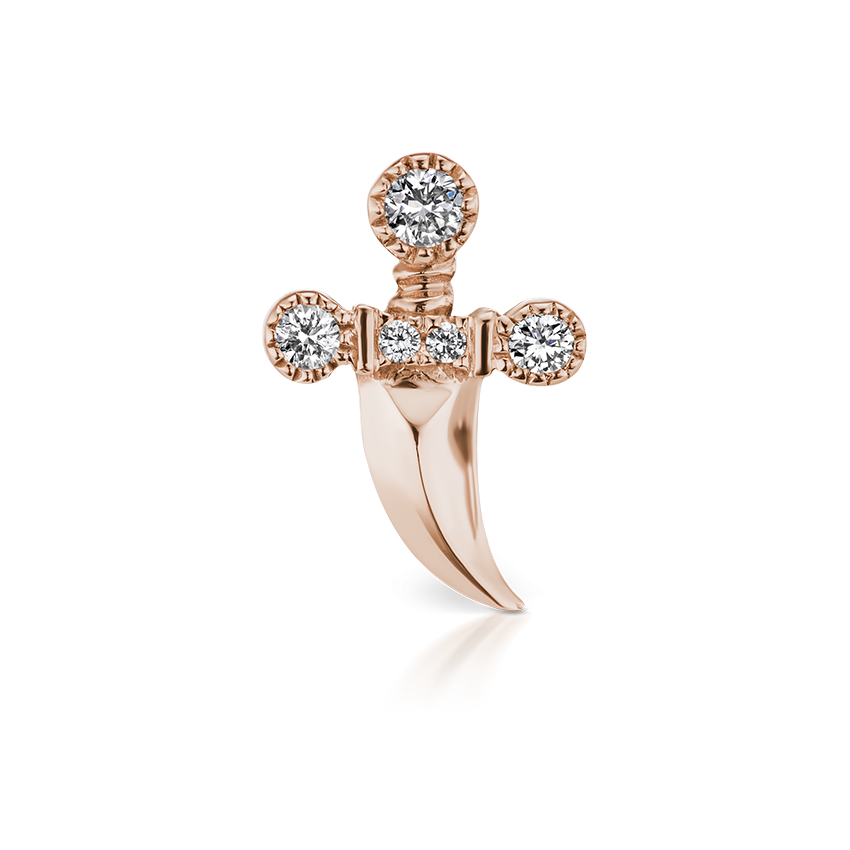 Diamond Dagger Threaded Stud With Titanium Backing
