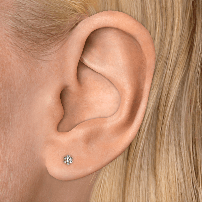 Ball Flower Stud Earring