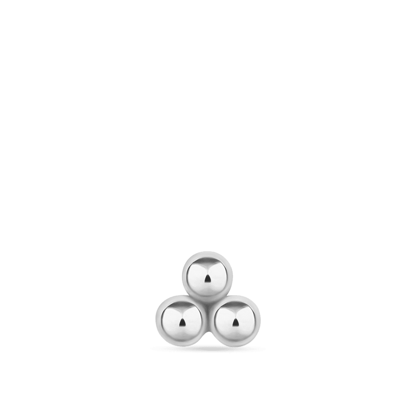 Three Ball Trinity Stud Earring