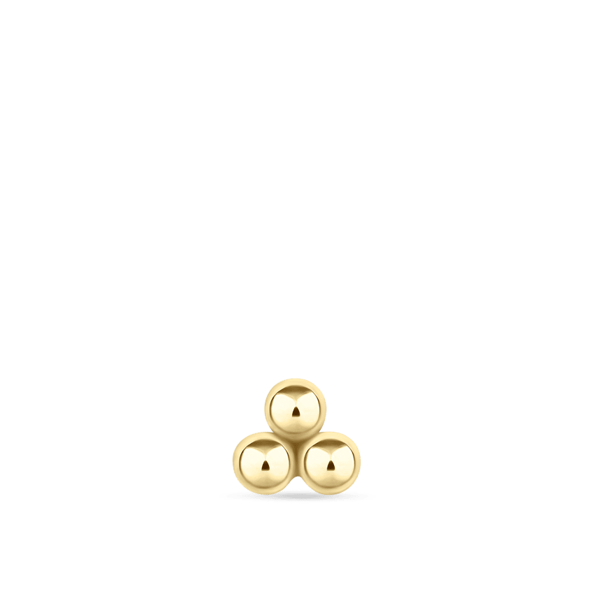Three Ball Trinity Stud Earring