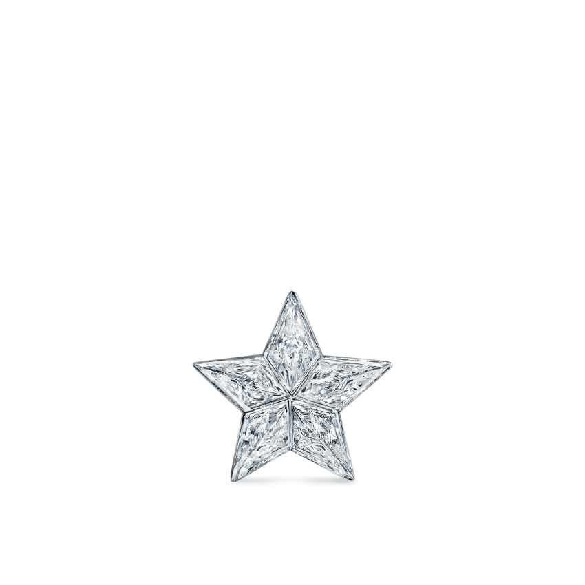 Invisible Set Diamond Star Stud Earring