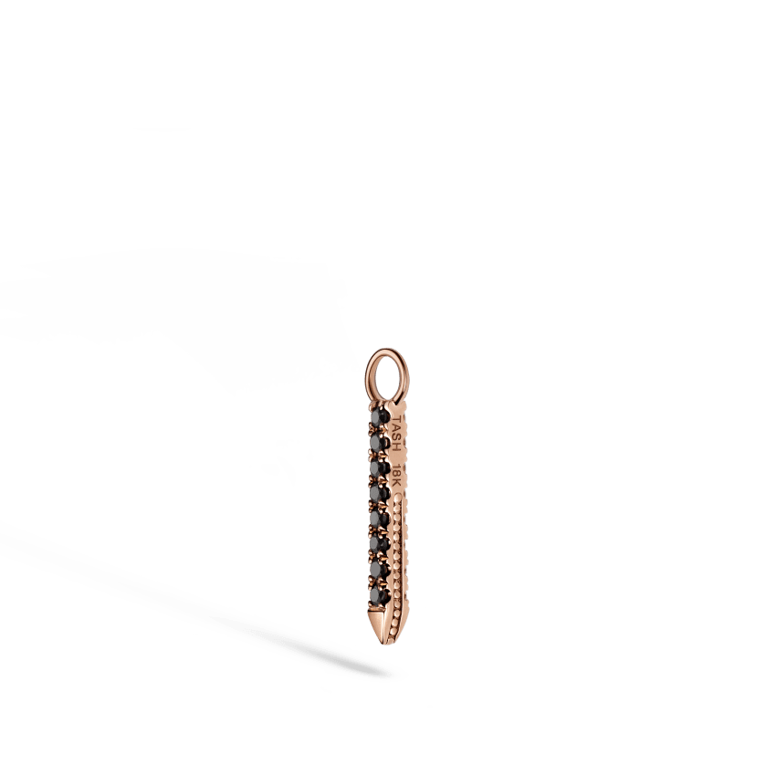 Black and White Diamond Eternity Bar Charm