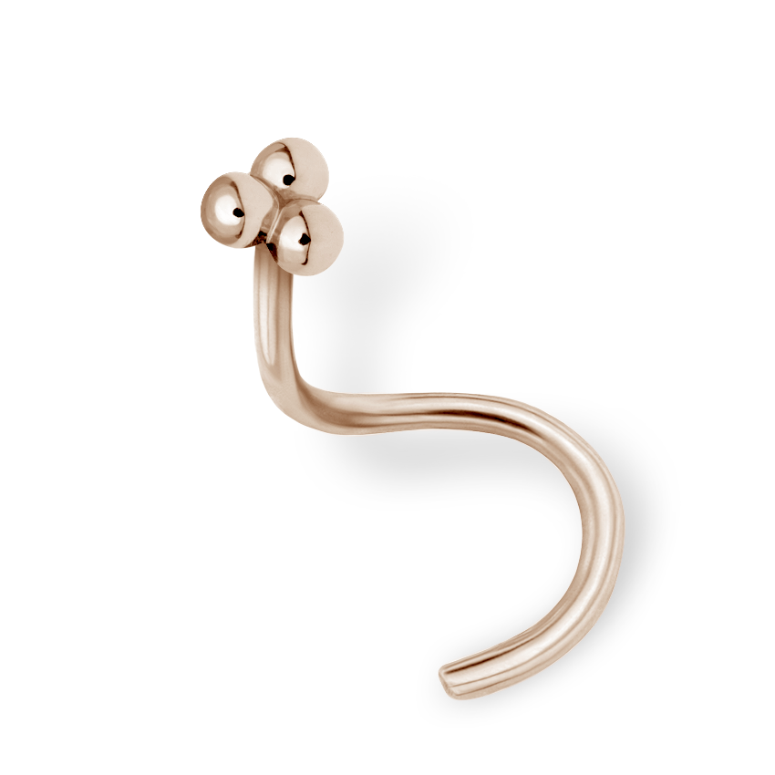 Three Ball Trinity Nostril Screw