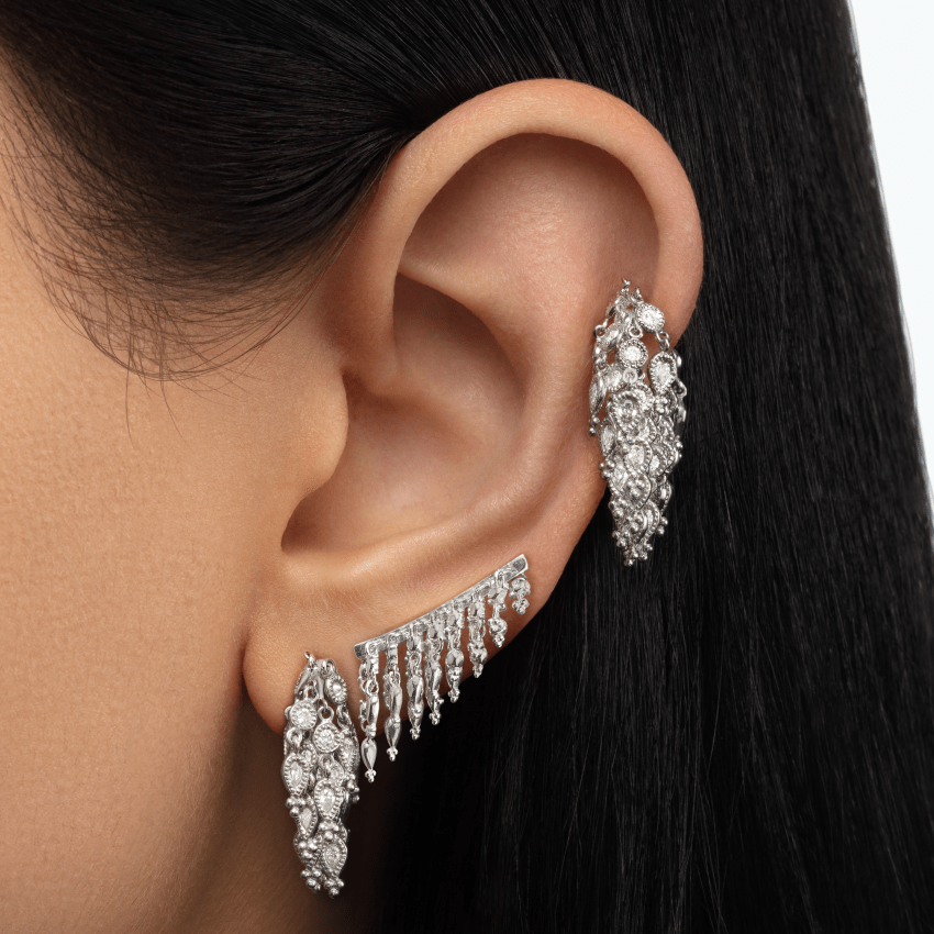 18mm Curved Tassel Bar Ear Climber