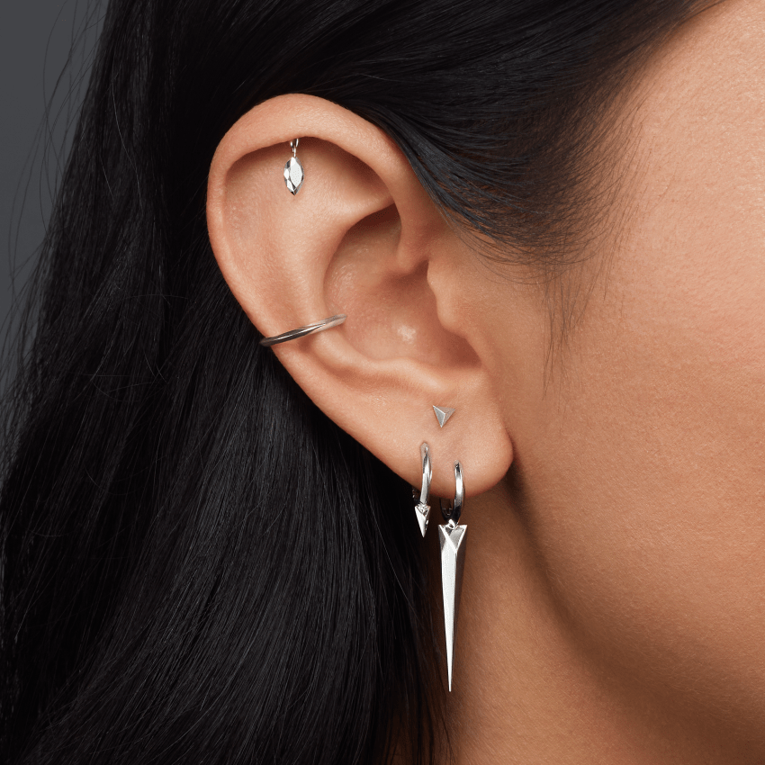 Vertex Hoop Earring