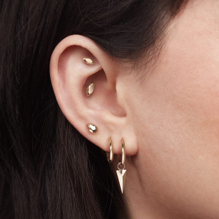 Faceted Long Spike Charm