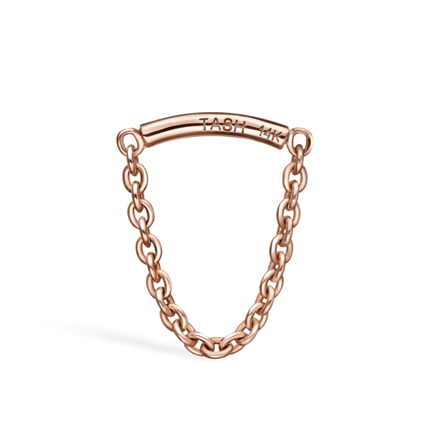 Single Chain Threaded Stud Drape With Titanium Backing