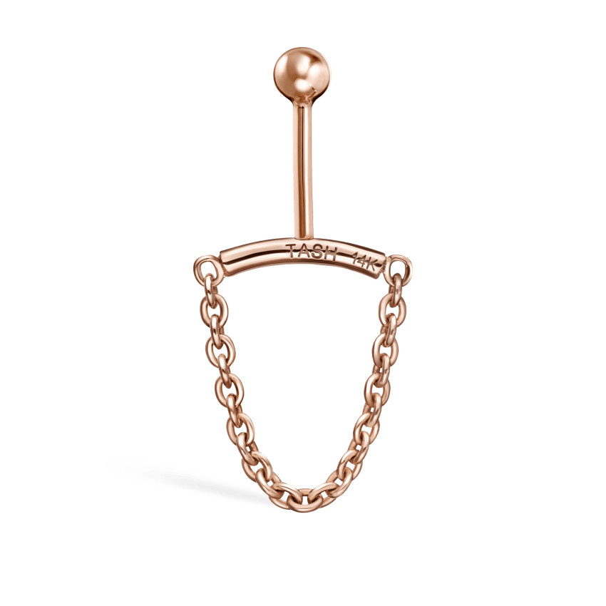 Single Chain Threaded Stud Drape With Titanium Backing