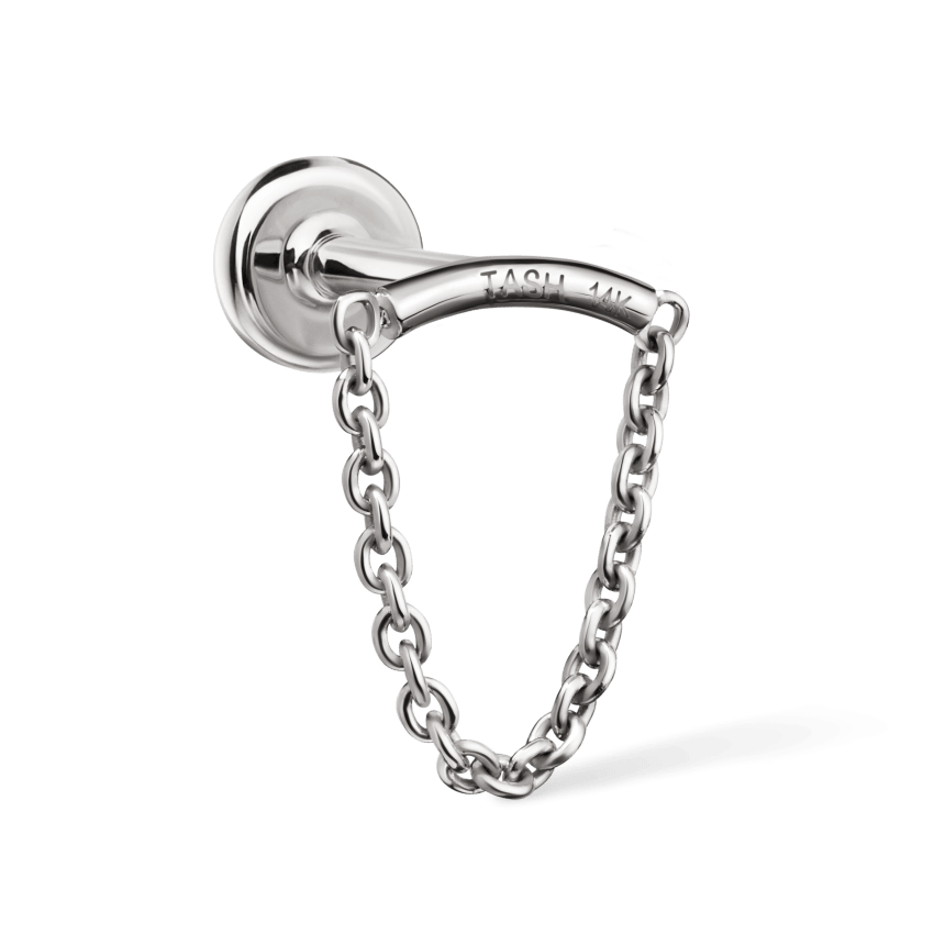 Single Chain Threaded Stud Drape With Titanium Backing