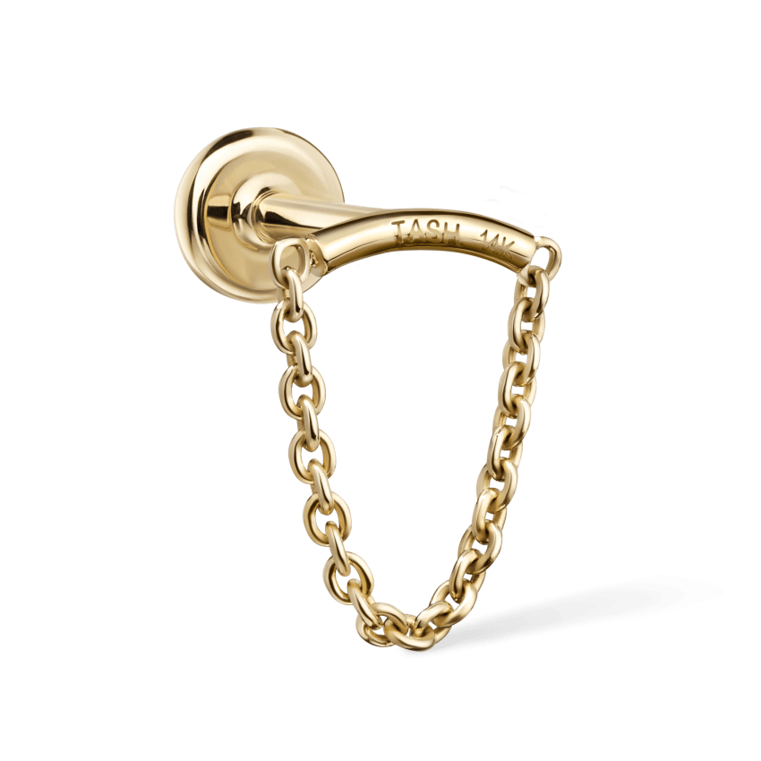 Single Chain Threaded Stud Drape With Titanium Backing