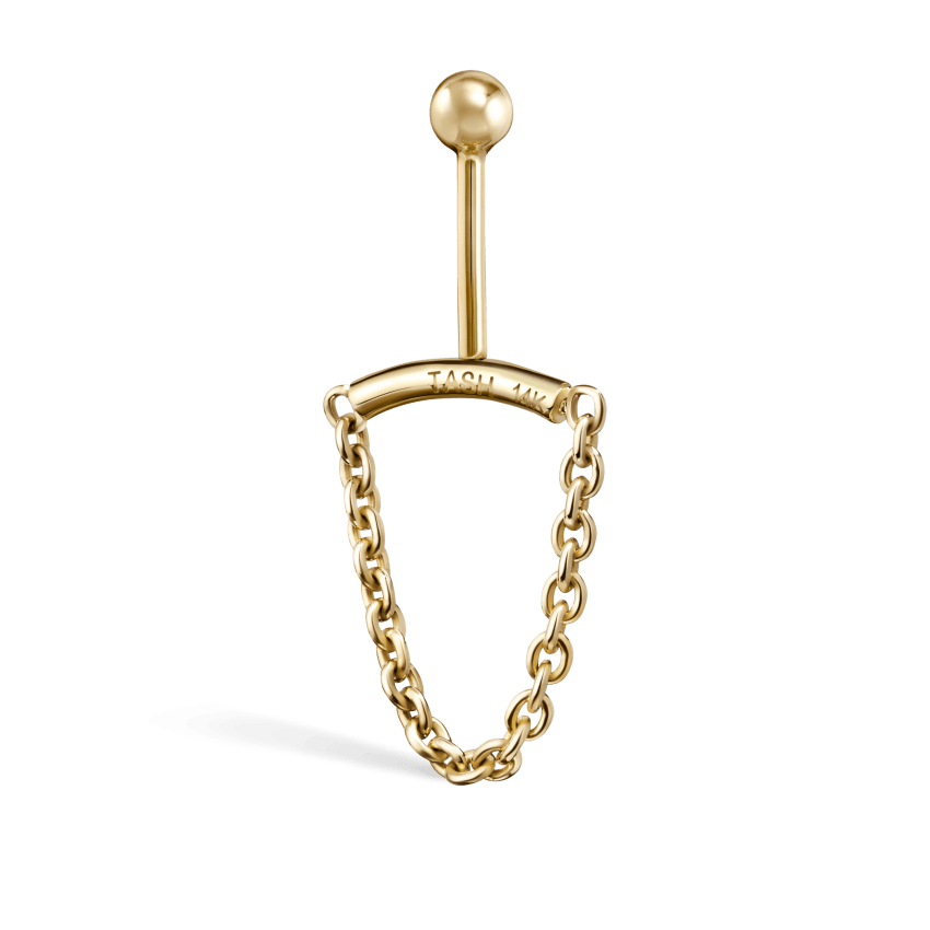 Single Chain Threaded Stud Drape With Titanium Backing