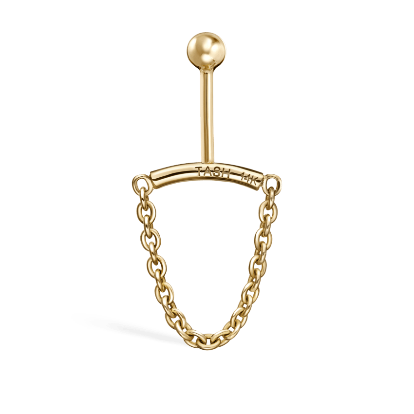 Single Chain Threaded Stud Drape With Titanium Backing
