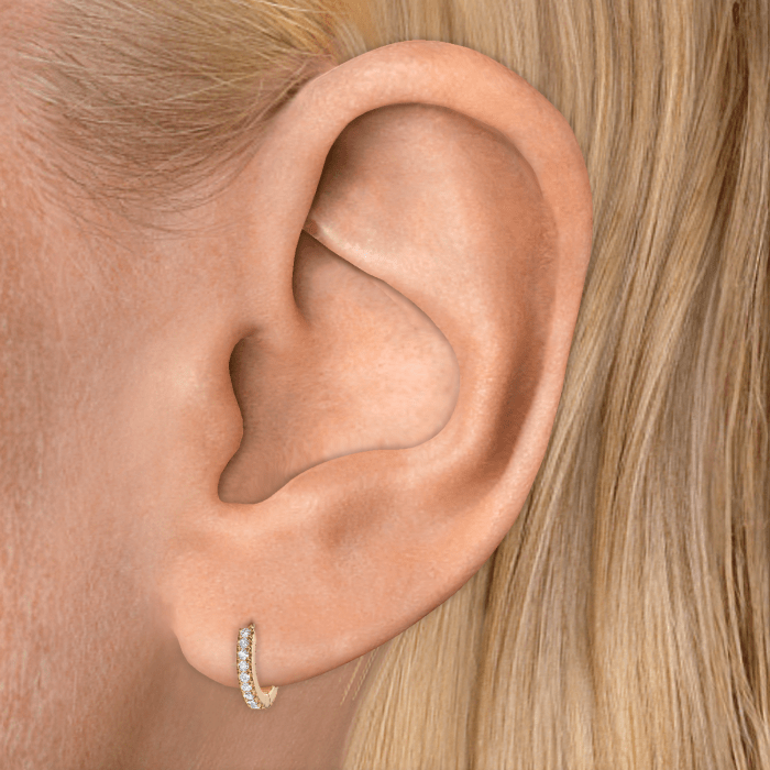 Diamond Eternity Hoop Earring