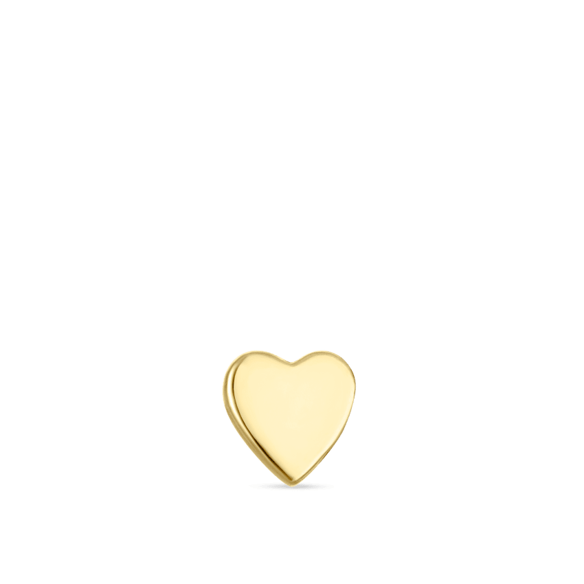 Heart Threaded Stud Earring