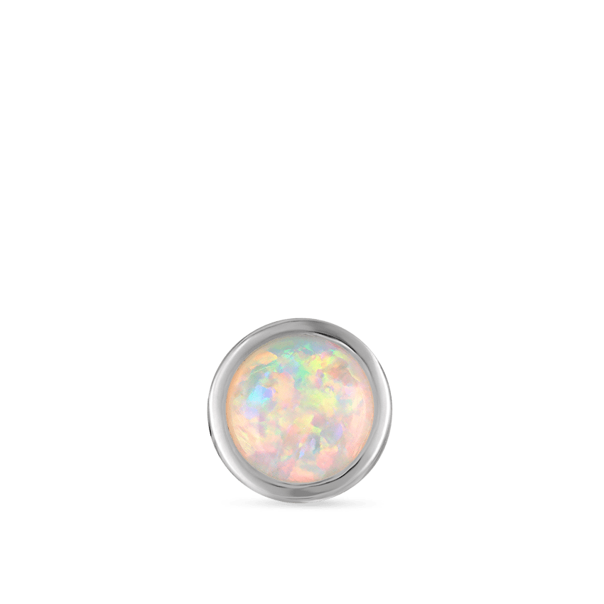 Opal Threaded Stud Earring