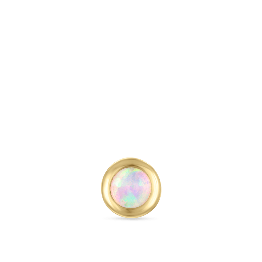 Opal Threaded Stud Earring